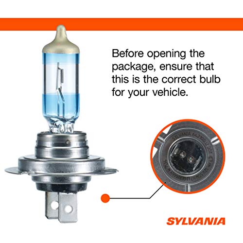 SYLVANIA H7 SilverStar Ultra High Performance Halogen Headlight Bulb, High Beam, Low Beam