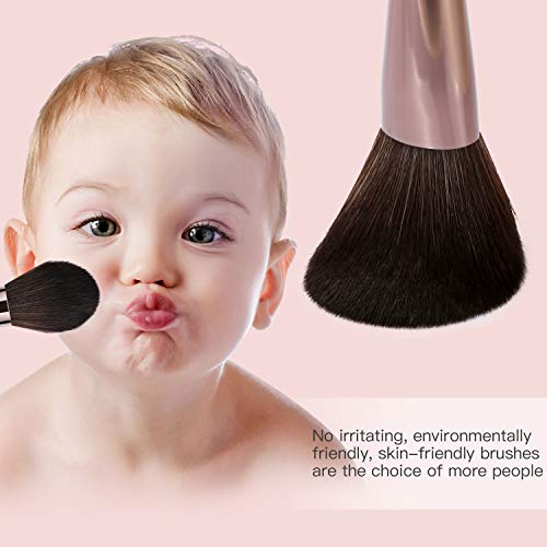 image for BESTOPE Makeup Brushes Set, 18 PCs Champagne Gold Professional Cosmeti