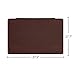 LOHOME deskMat_Brown Desk Pads Artificial Leather Laptop Mat with Fixation Lip, Perfect Desk Mate for Office and Home, Rectangular, Large, Red Brown