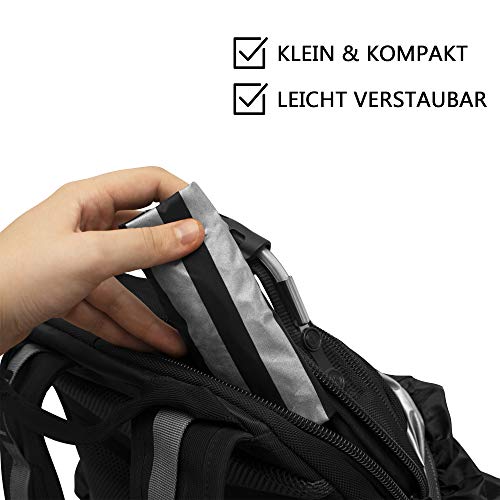 HINRI Scheurvaste afdekking voor fietshelm, 100% waterdicht, met reflectoren, elastische regenkap, geschikt voor elke… - Image 6