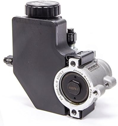 Jones Racing Products (PS-9008-AL-R) Aluminum Mini Power Steering Pump with Plastic Reservoir