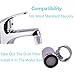 Alovexiong Temperature Control 3-Color Gradient Changing Tap LED Water Faucet Light Water Stream Color Changing Sink Faucet Parts For Bathroom Kitchen
