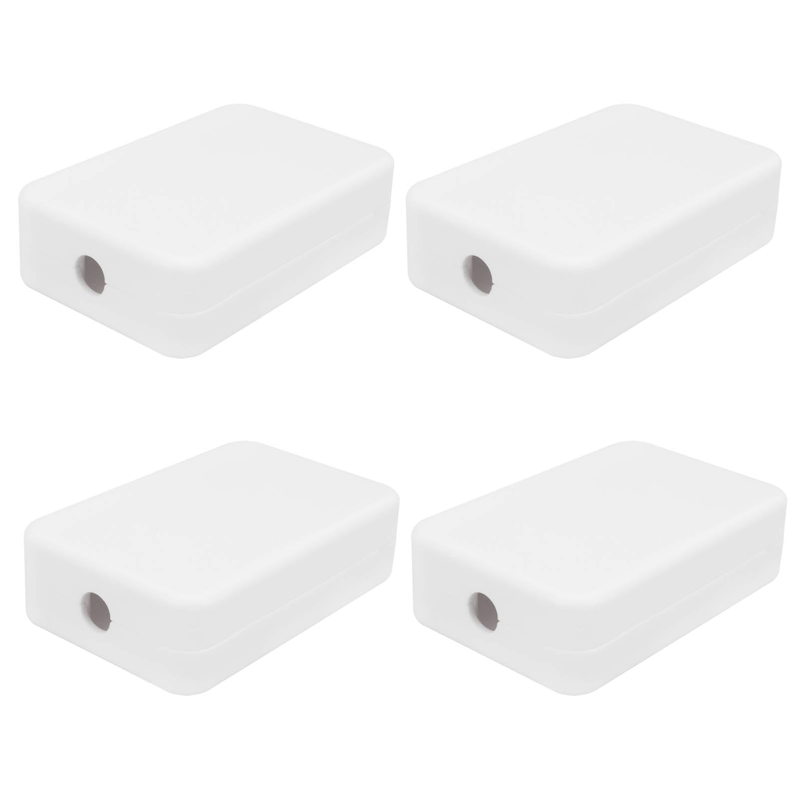 Create idea 4Pcs Junction Box 55x35x15mm ABS Electrical Box Small Waterproof Electric Project Case for Electronics PCB Case,Electronic Hobby Box, White