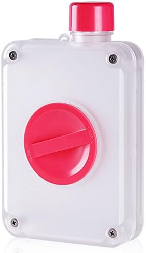 XiaoweiMaoyiST Flat Portable Sports Water Bottle Travel Mug With Filter BPA-FREE Leak Proof (pink)