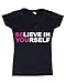 Shop4Ever® Believe IN Yourself Women V-Neck Gym Shirts SLIM FIT