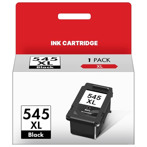 545 XL Black Printer Cartridges Compatible with Canon 545XL PG545 PG-545 XL Cartridges Black for Canon Pixma TS3350 TS3150 TS3151 MX495 TS3450 TR4500 TR4550 TR4551 MG2550s MG2555s MG2555s MG2950 (1 Black)