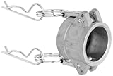 Dixon G75-DC-AL Aluminum A380 Global Type DC Cam and Groove Hose Fitting, Dust Cap, 3/4