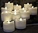 LED Lytes Flameless Candles, Set of 12 Battery Operated Tea Lights with 6 Hour Timer and Warm White Flame