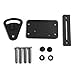 CCJH Sliding Barn Door Lock Gate Lock Pocket Wooden Door Latches Black 1 Pack