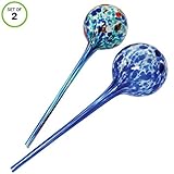 Evelots Plant Watering Globes/Bulbs-Automatic System-Extra Long-14.5 Inch-Set/2
