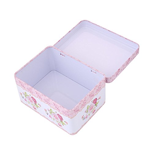 Kicode Graffiti Retro Tinplate Jewelry Tea Candy Gift Box Storage Jars With Lid Tea Coffee Candy