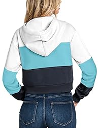 DOUBLJU Casual Crop Hoodie Long Sleeve Zip Up