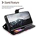Cellularvilla Galaxy S9 Plus Wallet Case, Wallet Credit Card Slot Flip Case [Stand Feature] [Drop Protection] Protective Leather Magnetic Closure Cover for Samsung Galaxy S9 Plus (Black Pink Folwer)