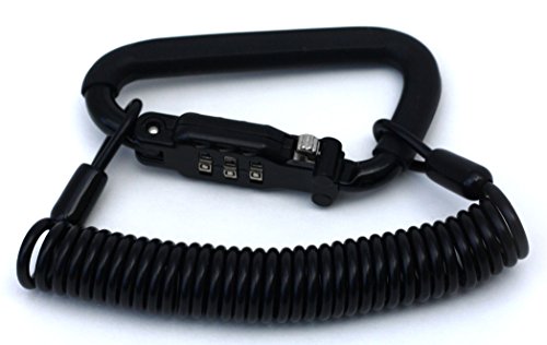 image for Auto Parts Prodigy Motorcycle Helmet Lock & Cable - Rubberized Sleek B