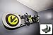 StoreYourBoard Snowboard Display Rack, Naked Wall Rack, Black