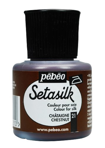 Pebeo Setasilk Silk Painting 45-Milliliter Bottle, Chestnut