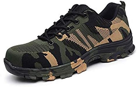 Mixobor Womens Mens Safety Workwear Trainer Shoes Steel Toe Cap Work Shoes Lightweight Breathable Hiker Midsole Protection