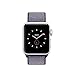 For Apple Watch Band,Soft Breathable Woven Nylon Replacement Sport Loop Band for Apple Watch Series 3/2/1 [38MMM Midnight Blue]