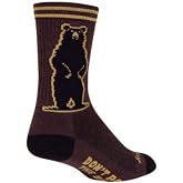 SockGuy Unisex Crew 6in Growl Turbowool Cycling/Running Socks