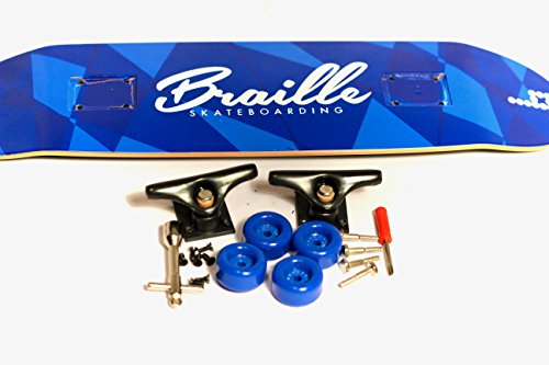 Braille Skateboarding Aaron Kyro 11inch Professional Hand Board. Toy Skateboard Comes with Wheels, Trucks, Hardware and Tools. Real Griptape.