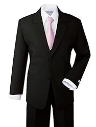 Spring Notion Boys' Formal Dress Suit Set 14 Black