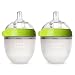 Comotomo Baby Bottle, Green, 5 Ounce (2 Count) primary