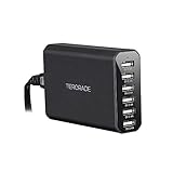 Tiergrade Desktop Charger, 6 Port USB Wall Charger 60W 12A Charging Station Desktop Chargers for iPhone, iPad, Samsung, Nexus, HTC, Sony