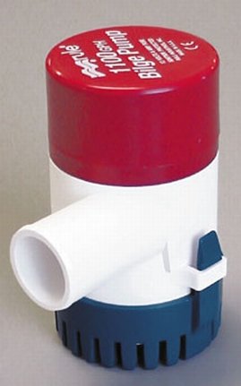 Rule 27D 1100 GPH Marine Bilge Pump, Non-Automatic, Submersible, 12 Volt