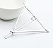 Joyci 2pcs Hollow Triangle Lip Hair Pin Bobby Pin Headwear Hair Clip Women's Barettes (Triangle 2p)