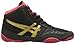 ASICS JB Elite V2.0 GS Wrestling Shoe (Little Kid/Big Kid), Black/Olympic Gold/Red, 2 M US Little Kid