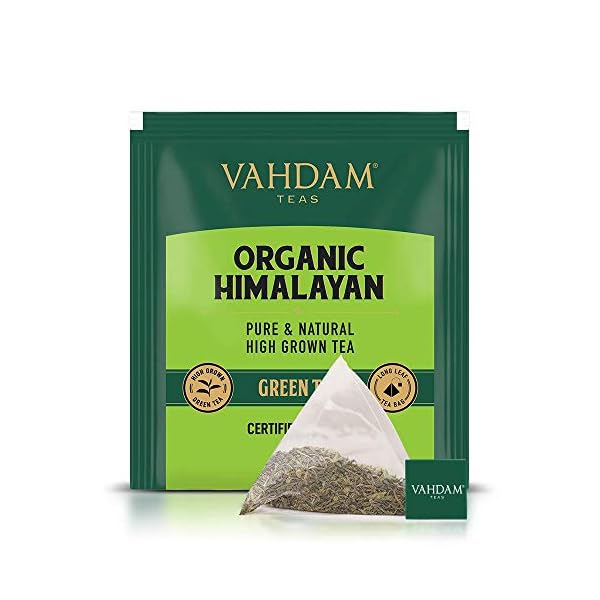 VAHDAM, GrÃ¼ner Tee Von Himalaya (100 Teebeutel) 100% Reiner & Aromatischer | NatÃ¼rliche GrÃ¼ntee Loses Blatt | Vegan, Glutenfrei, Laktosefrei | Frisch & Direkt Von Der Quelle In Indien | GrÃ¼ner Tee – Bild 3