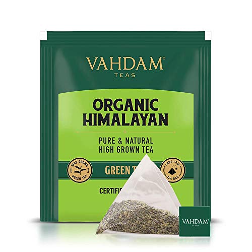VAHDAM, Grüner Tee Von Himalaya (100 Teebeutel) 100% Reiner & Aromatischer | Natürliche Grüntee Loses Blatt | Vegan, Glutenfrei, Laktosefrei | Frisch & Direkt Von Der Quelle In Indien | Grüner Tee – Bild 3