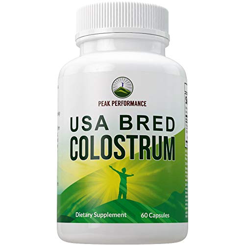 Colostrum Capsules Bred from Clean, Safe, USA Farms by Peak Performance