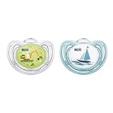 NUK Airflow Orthodontic Pacifiers, Boy, 6-18