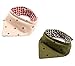 Pet Heroic 2Pcs-4Styles Pet Dog Cat Bandana Triangle Bibs Scarf Pet Dog Cat Kerchief Neckerchief Set Accessories Suitable for Small&Medium&Large Pet Dog Cat