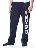 Adult Nypd Navy Fleece Pant with Leg Prin (Medium)