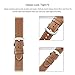 Galaxy Watch 46mm Bands, Galaxy Watch 3 45mm Band with Quick Release Pins, 2 Pack Comfortable and Durable Genuine Leather Straps Compatible with Samsung Smartwatch Brown and Black