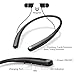 Bluetooth Headphones, BestOnly Wireless Neckband Headset Stereo Earbuds (Black)