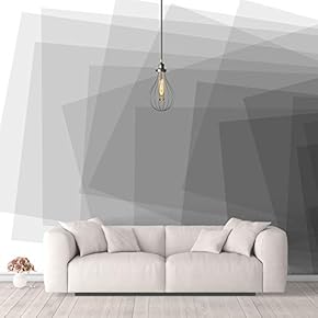 Wall Murals for Bedroom Abstract Geometricf Black and White Removable Wallpaper Peel and Stick Wall Stickers - 66x96 inches