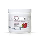 Ultima Replenisher Raspberry Original Formula Electrolyte Powder 30 Serving Canister,4.7 oz