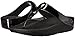 FitFlop Women's Pierra Flip Flop, Black, 9 M US
