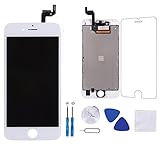For iPhone 6s Screen Replacement White LCD 3D Touch Screen Digitizer Display with Free Repair Tool Kits + Free Screen Protector
