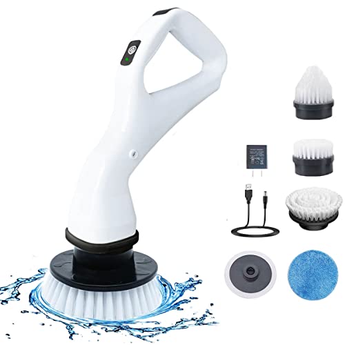 Electric Spin Scrubber, Rechargeable Portable Electric Bathroom