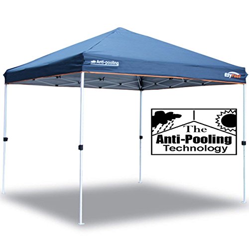 EzyFast Patented Anti-pooling Instant Beach Canopy Shelter for Rain or Sunshine, Portable 10ft x ...