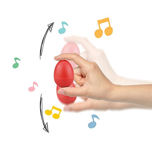 Bomach 12 Egg Shakers Music Percussion Instruments Set for Baby Maracas Hand Percussion Rhythm Toys - Thumbnail 5