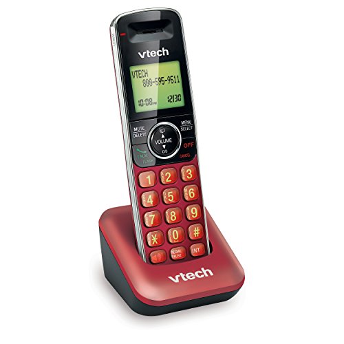 VTech CS640916 Accessory Cordless Handset, Red Requires a VTech
