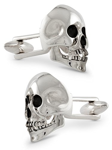 ZAUNICK Articulated Skull Cufflinks Sterling Silver
