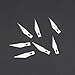 DIYSELF 50 PCS Exacto Knife Blades, High Carbon Steel 11 Blades Refill Art Blade with Storage Case for Craft, Hobby, Scrapbooking, Stencil
