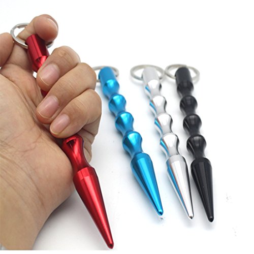 image for Defense Keychain - Aggice Metal Defense Keychain, 4 Pack Defense Solid