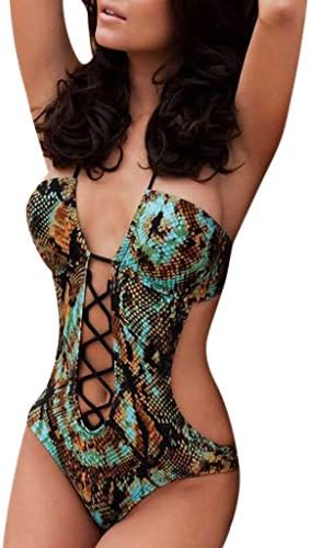 Waiimak 2019 Swimsuit Women Sexy Floral One Piece Padded Bikini Swimwear Monokini Beachwear